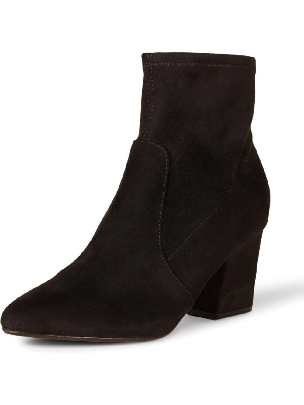 Fitted Stretch Ankle Boots for Women with Stylish Block Heel - Chic